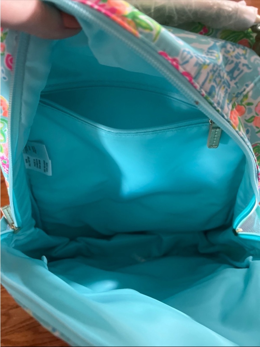 Disney Parks x Lilly Pulitzer Backpack Mickey & Minnie Mouse Cinderella Castle - Picture 10 of 12